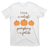 Teacher Halloween I Teach The Cutest Pumpkins T-Shirt