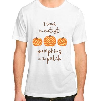 Teacher Halloween I Teach The Cutest Pumpkins Adult ChromaSoft Performance T-Shirt