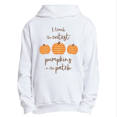 Teacher Halloween I Teach The Cutest Pumpkins Urban Pullover Hoodie