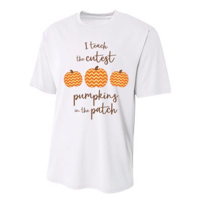 Teacher Halloween I Teach The Cutest Pumpkins Performance Sprint T-Shirt