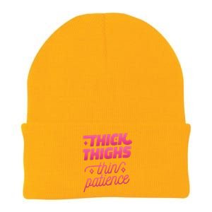 Thick Thighs Thin Patience Knit Cap Winter Beanie