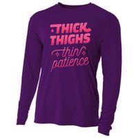 Thick Thighs Thin Patience Cooling Performance Long Sleeve Crew