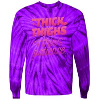 Thick Thighs Thin Patience Tie-Dye Long Sleeve Shirt