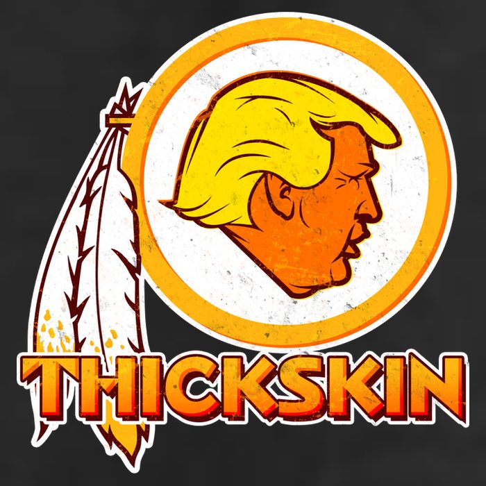 Thickskin Funny Trump 7 Panel Mesh Trucker Snapback Hat