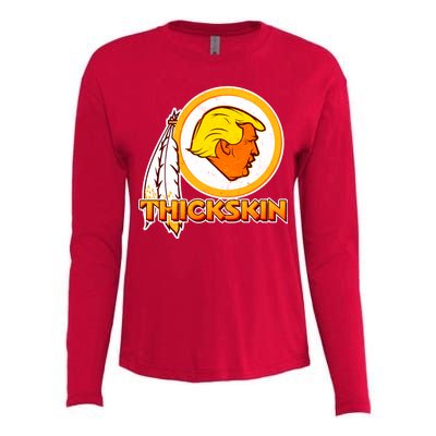 Thickskin Funny Trump Womens Cotton Relaxed Long Sleeve T-Shirt