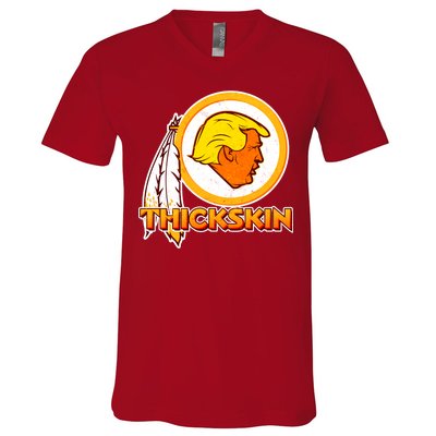 Thickskin Funny Trump V-Neck T-Shirt