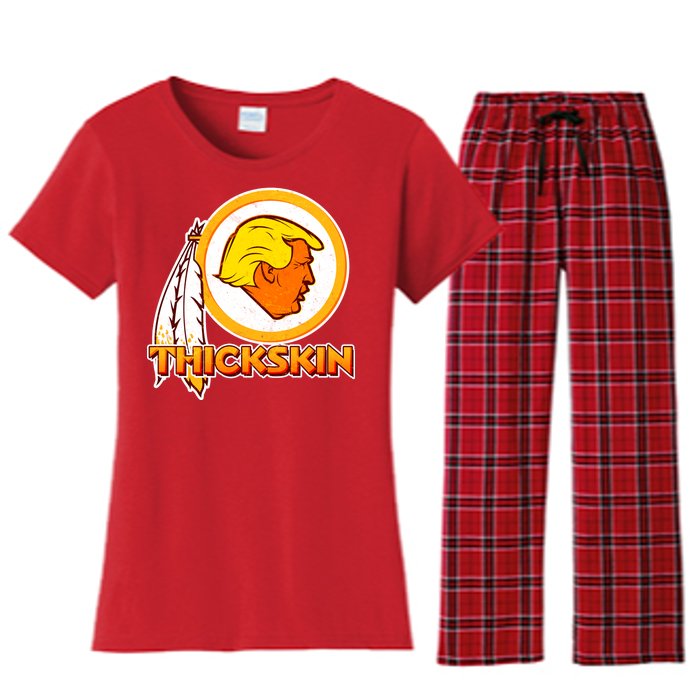 Thickskin Funny Trump Women's Flannel Pajama Set