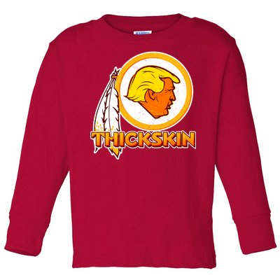 Thickskin Funny Trump Toddler Long Sleeve Shirt