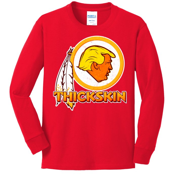 Thickskin Funny Trump Kids Long Sleeve Shirt