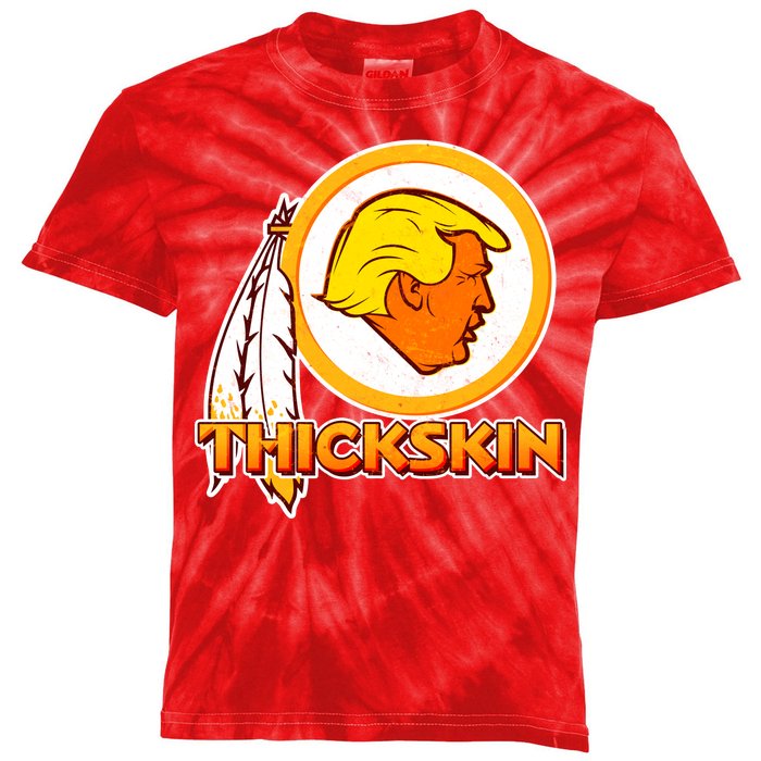 Thickskin Funny Trump Kids Tie-Dye T-Shirt