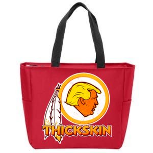 Thickskin Funny Trump Zip Tote Bag