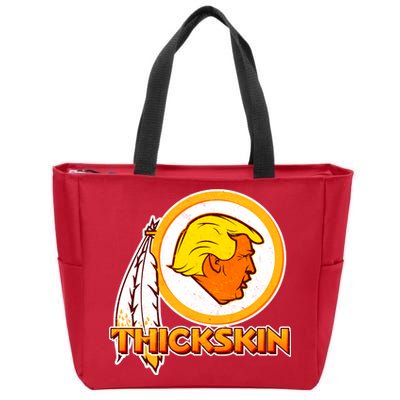 Thickskin Funny Trump Zip Tote Bag