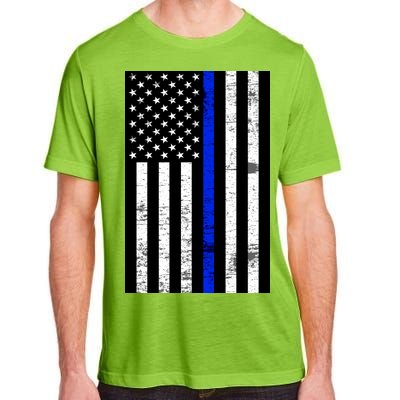 Thin Blue Line American Flag Adult ChromaSoft Performance T-Shirt