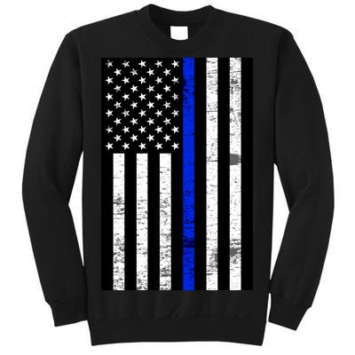 Thin Blue Line American Flag Sweatshirt