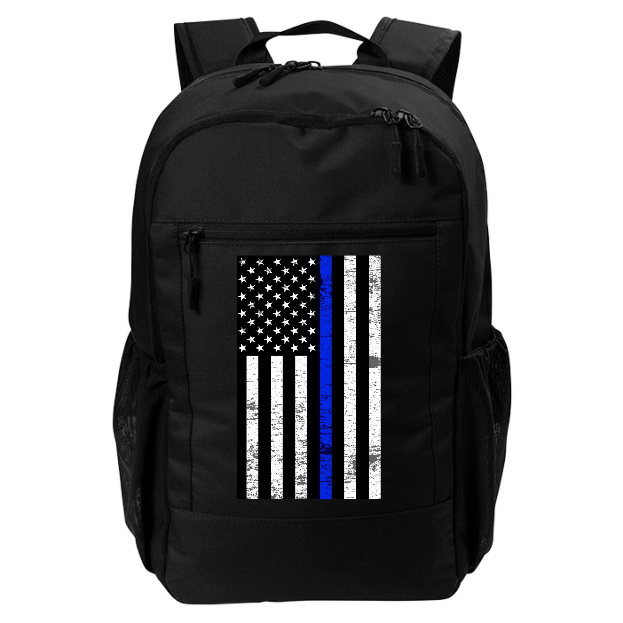 Thin Blue Line American Flag Backpack