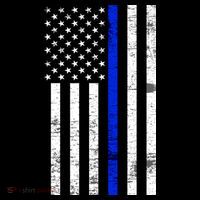 Thin Blue Line American Flag 16 in Basic Backpack