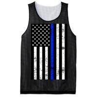 Thin Blue Line American Flag Mesh Reversible Basketball Jersey Tank