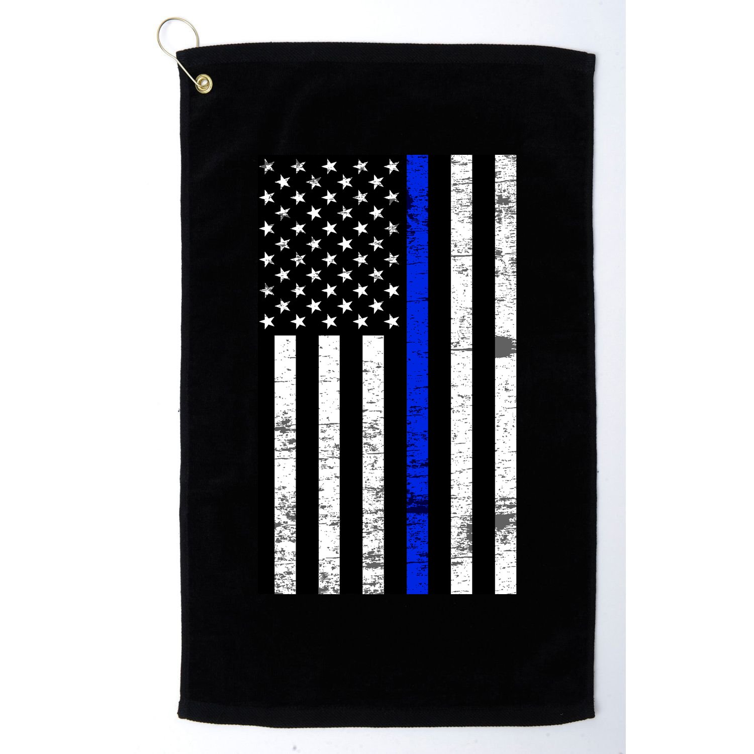 Thin Blue Line American Flag Golf Towel