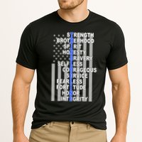 Thin Blue Line Blue Lives Us Flag Cooling Performance Crew T-Shirt