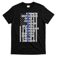 Thin Blue Line Blue Lives Us Flag T-Shirt