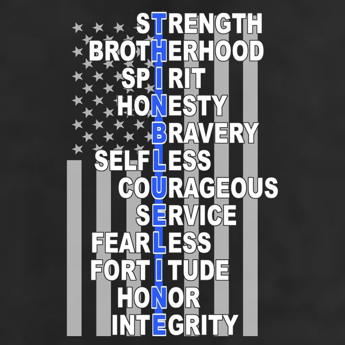 Thin Blue Line Blue Lives Us Flag Trucker Hat