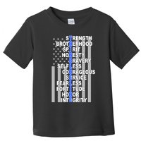 Thin Blue Line Blue Lives Us Flag Toddler T-Shirt