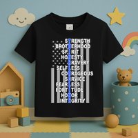 Thin Blue Line Blue Lives Us Flag Toddler T-Shirt