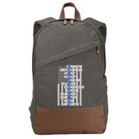 Thin Blue Line Blue Lives Us Flag Cotton Canvas Backpack