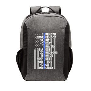 Thin Blue Line Blue Lives Us Flag Vector Backpack