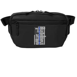 Thin Blue Line Blue Lives Us Flag Crossbody Pack