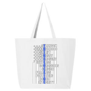 Thin Blue Line Blue Lives Us Flag 25L Jumbo Tote