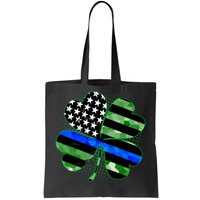 Thin Blue Line St Patrick's Day Irish Clover Tote Bag