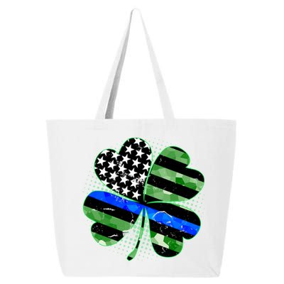 Thin Blue Line St Patrick's Day Irish Clover 25L Jumbo Tote