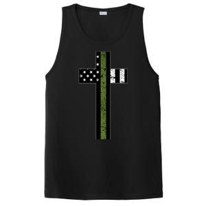 Thin Green Line Cross Military PosiCharge Competitor Tank