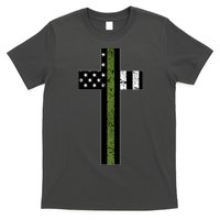 Thin Green Line Cross Military T-Shirt