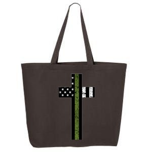 Thin Green Line Cross Military 25L Jumbo Tote