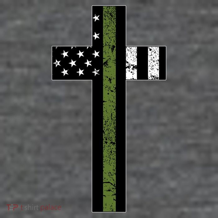 Thin Green Line Cross Military Wool Snapback Cap