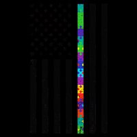 Thin Puzzle Line Autism Flag Mug