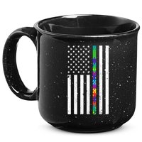 Thin Puzzle Line Autism Flag 15oz Campfire Ceramic Mug