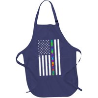 Thin Puzzle Line Autism Flag Apron