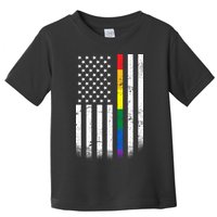 Thin Rainbow Line LGBT Gay Pride Flag Toddler T-Shirt