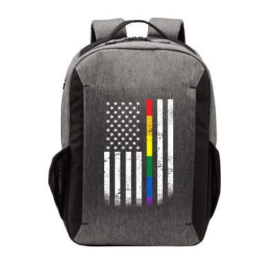 Thin Rainbow Line LGBT Gay Pride Flag Vector Backpack