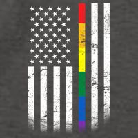 Thin Rainbow Line LGBT Gay Pride Flag Vector Backpack