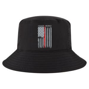 Thin Red Line American Flag Cool Comfort Performance Bucket Hat