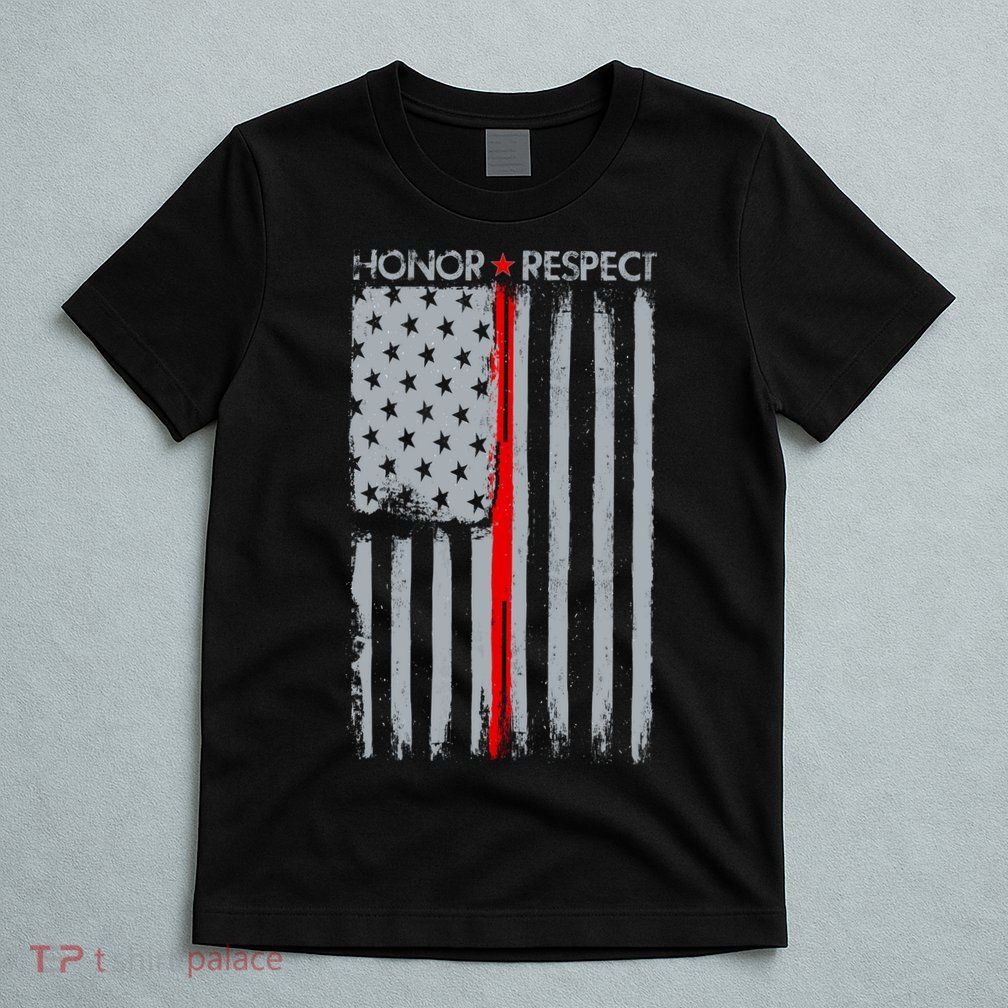 Thin Red Line American Flag T-Shirt