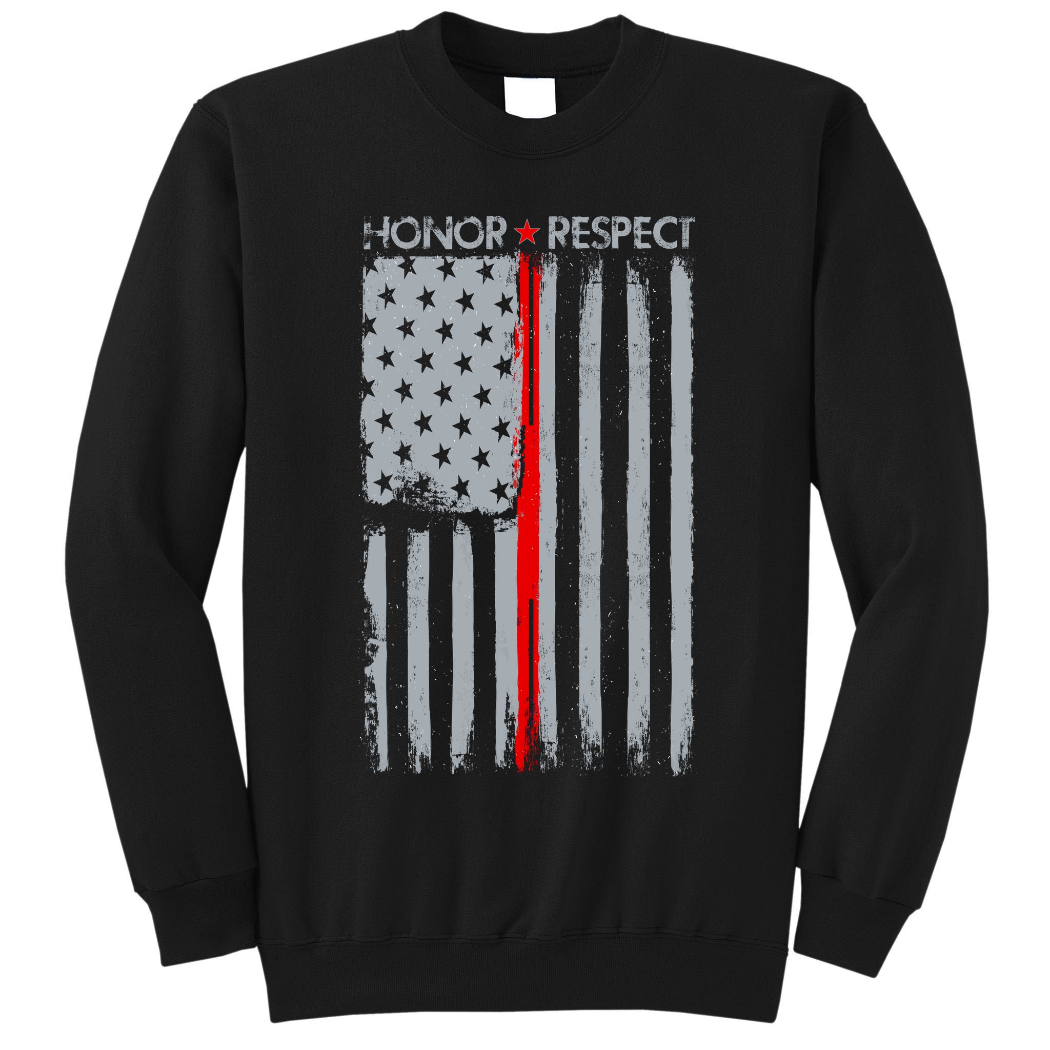 Thin Red Line American Flag Tall Sweatshirt