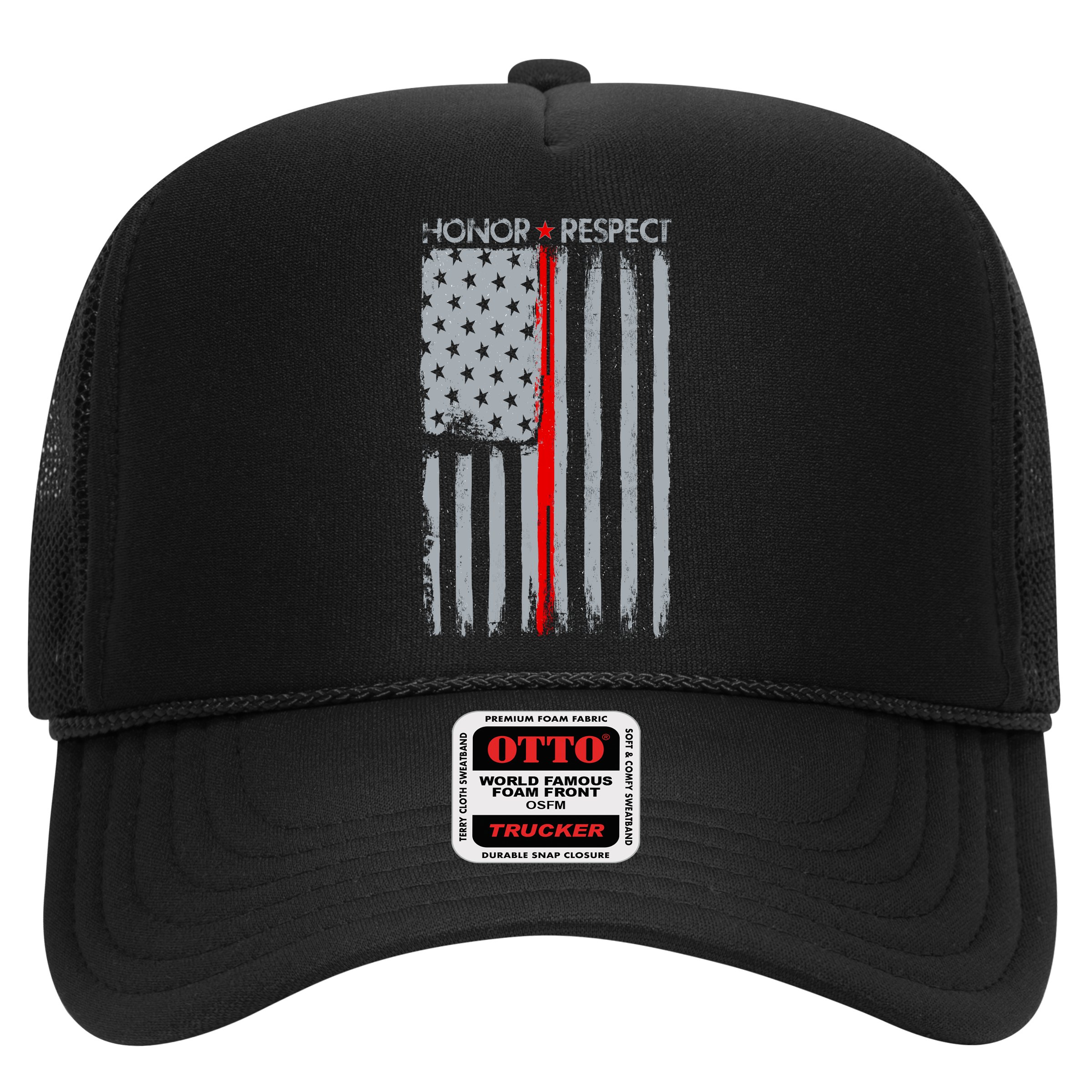 Thin Red Line American Flag Hat