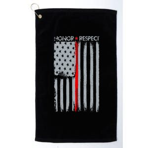 Thin Red Line American Flag Platinum Collection Golf Towel