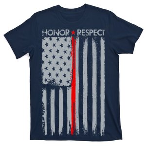 Thin Red Line American Flag T-Shirt