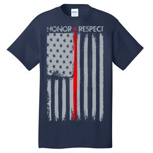 Thin Red Line American Flag Tall T-Shirt